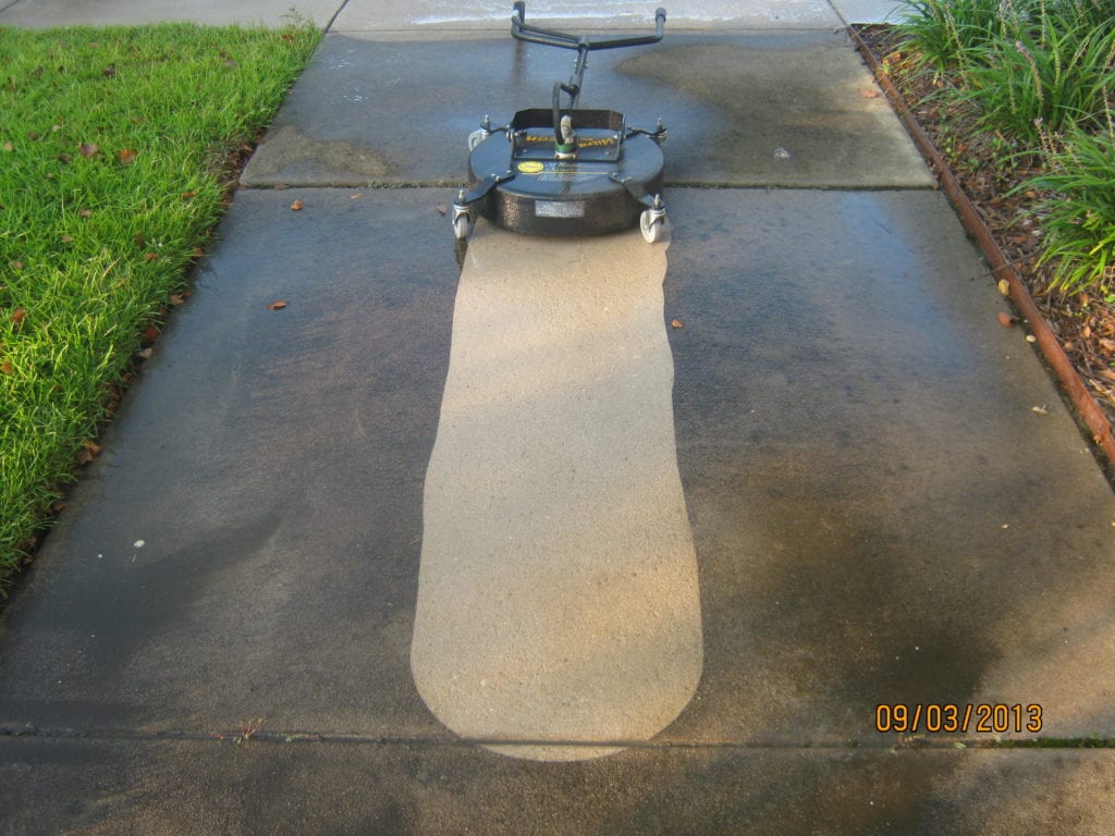 Residential Concrete  Cleaning Hot Water Pressure Washing 