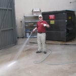 Dumpster Pad Cleaning