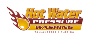 Hot Water Pressure Washing logo - professional pressure washing and exterior cleaning services in Tallahassee, Florida.