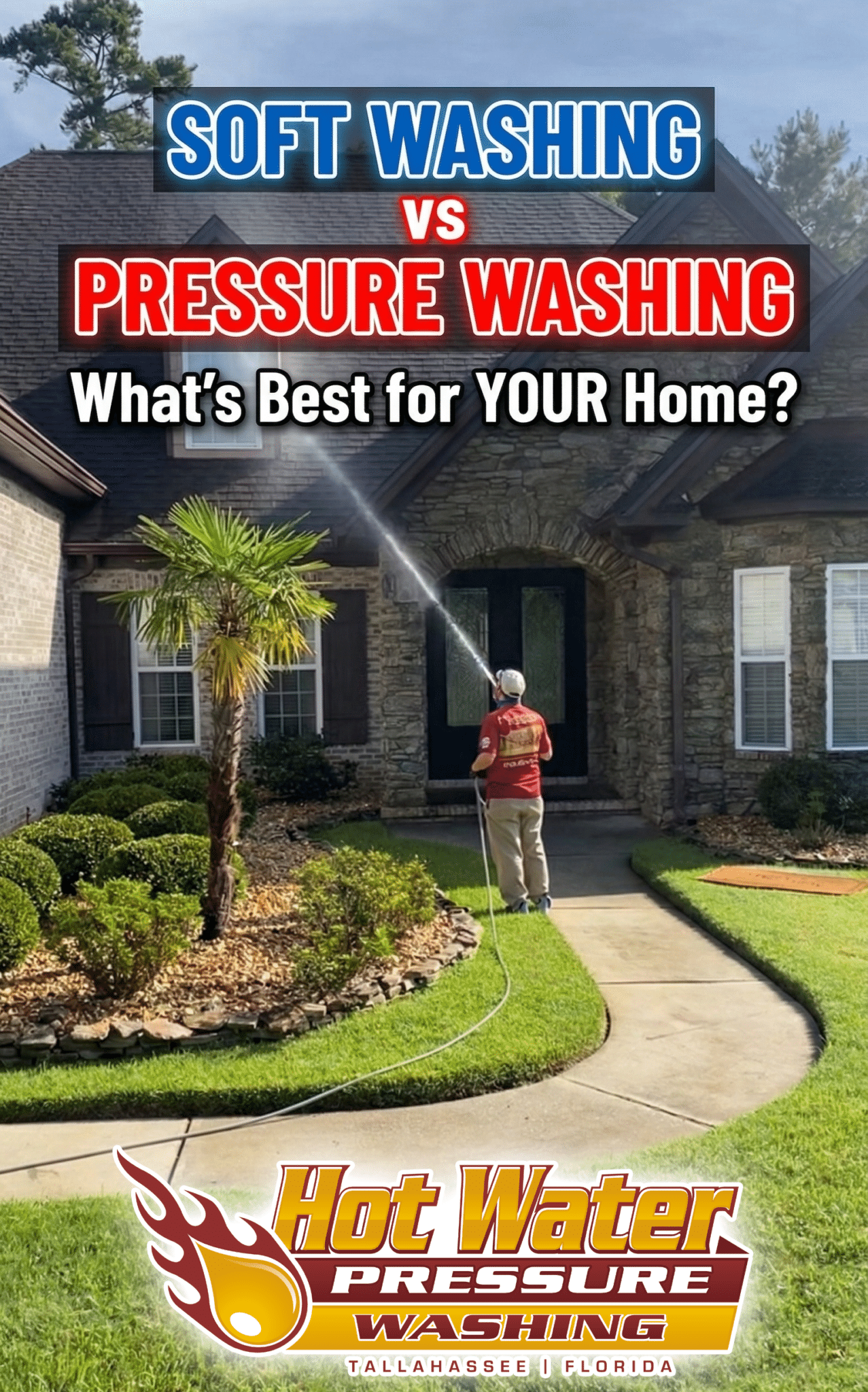 Soft Washing vs. Pressure Washing: Which Is Right for You?