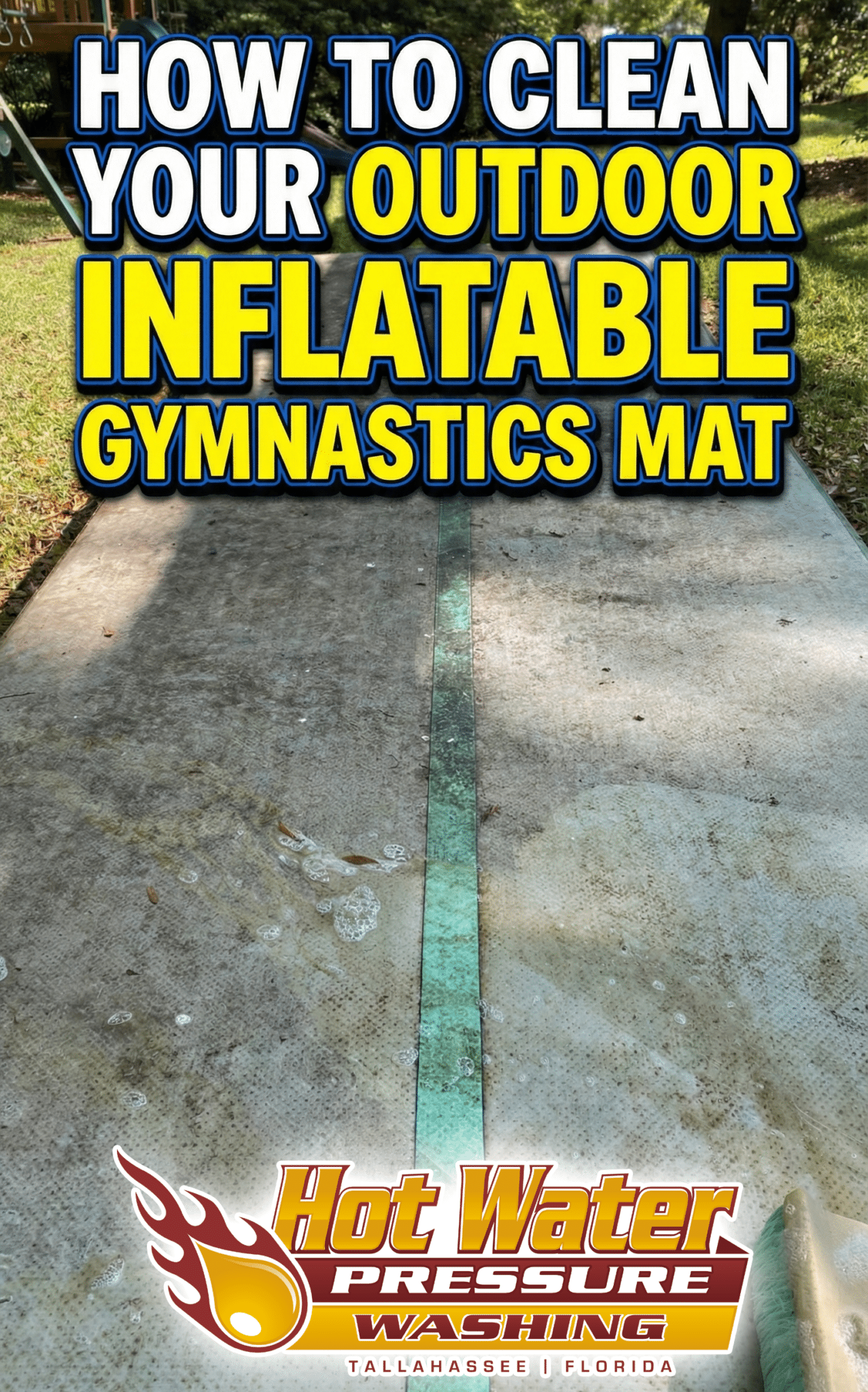 How to Safely Clean Your Outdoor Inflatable Gymnastics Mat